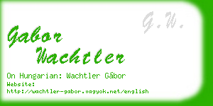 gabor wachtler business card